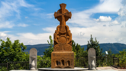 carved stone cross of the Armenian church