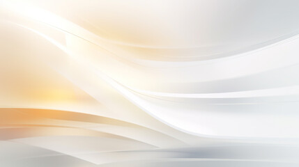 Obraz premium Luxury with golden curve light effect decoration and bokeh white background. Ethereal white light abstract minimalistic background with a touch of magic and delicacy.