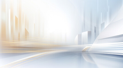 abstract geometric white technology minimal lines futuristic background, Minimalist abstract background with overlapping grey and white geometric shapes forming a clean.