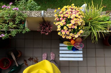 Herbst auf dem Balkon