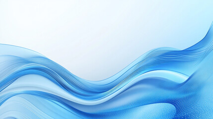 Abstract soft blue wave background, Stylized abstract art with flowing blue wave patterns on a soft blue background, 