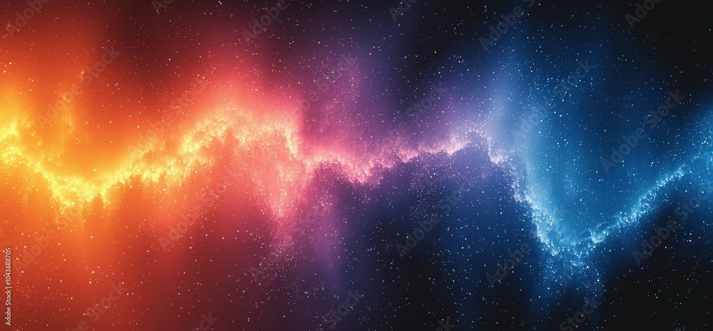 Poster an elegant poster header banner design with a black noise texture and a dark blue purple glowing gra