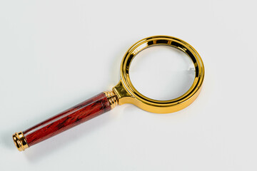 Magnifying Glass with a Wooden Handle