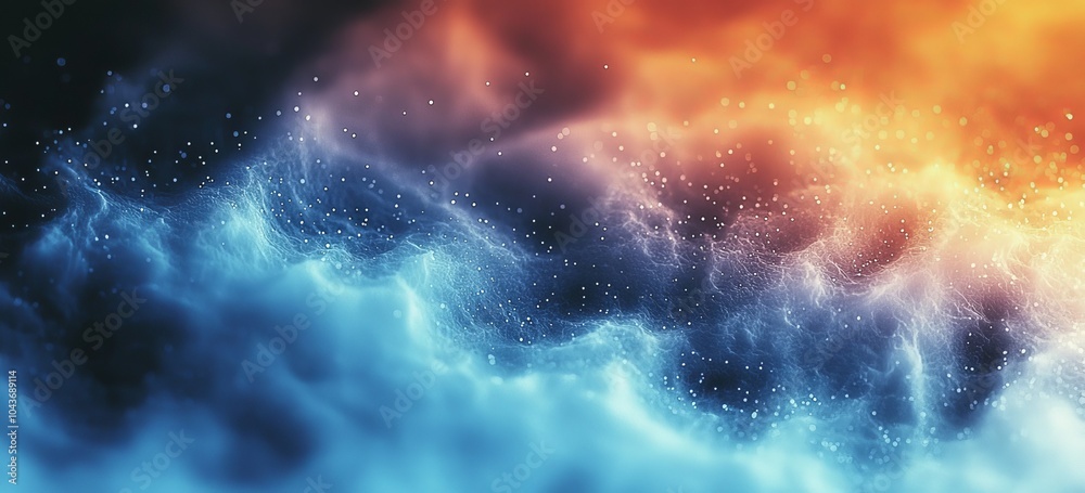 Aufkleber abstract dark grainy background noise texture poster header backdrop cover design with glowing light