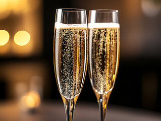 Champagne celebration illustration