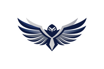 Eagle Flying Logo Design Icon Majestic and Powerful Bird of Prey Vector Illustration for Bold Branding