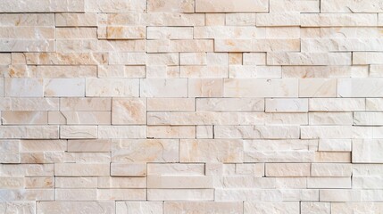 Obraz premium Beige Brick Elegance, a smooth beige brick wall featuring subtle horizontal lines, creating a simple yet elegant backdrop perfect for various design applications.