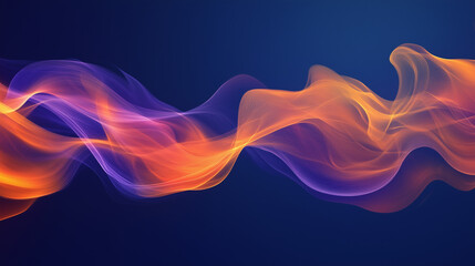 Fototapeta premium astarte.ai: Abstract Flowing Waves in Vibrant Colors