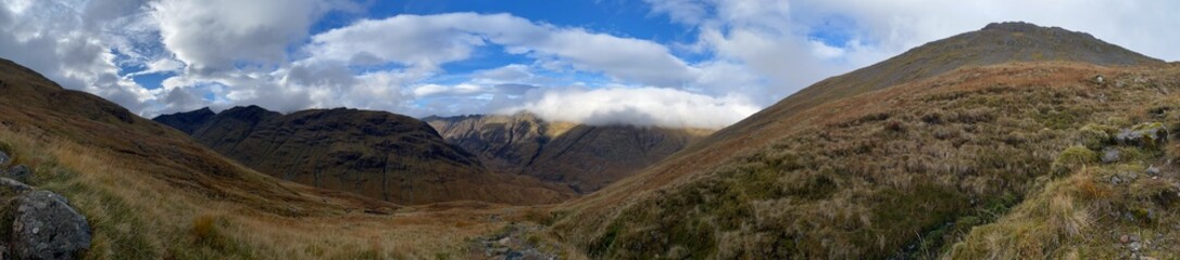 Scottish mountains view