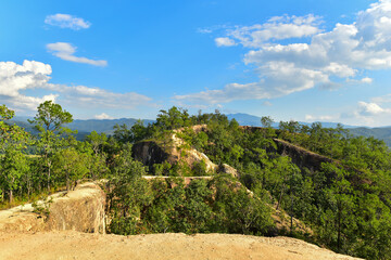 sandstone canyon landscape in the mountains