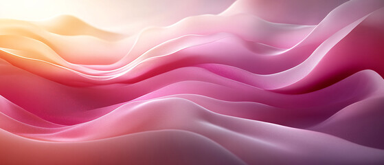Obraz premium Abstract Pink and Orange Wavy Fabric Background