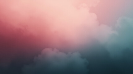 Fototapeta premium clouds, smoke, background, abstraction, steam, fog, neon, colors, multi-colored, blurred background, banner, poster, wallpaper, shades, matte, pink, blue, film grain, design, art, glowing, texture, de
