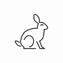 animal bunny icon sign vector