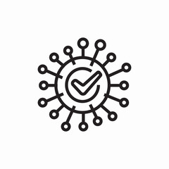 confirmed coronavirus icon sign vector