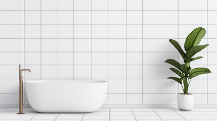 Fototapeta premium Detailed pencil sketch of a luxurious bathroom interior layout with elegant fixtures, interior, bathroom design