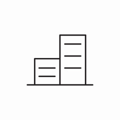 simple building icon sign vector