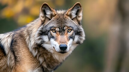 Naklejka premium gray wolf lupus