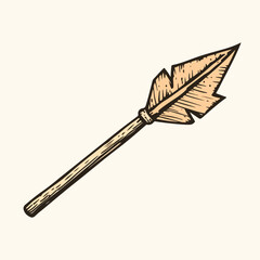 Hand Drawn Arrow Doodle Icon Vector Isolated