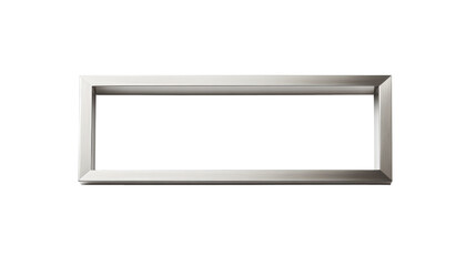 Modern Silver Rectangular Picture Frame