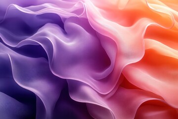 Obraz premium Abstract Purple and Orange Silk Fabric