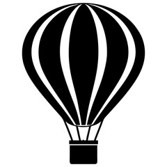 Fototapeta premium Hot air balloon icon vector illustration 