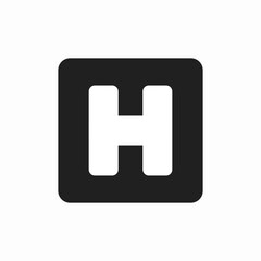 hospital sign board icon sign vector