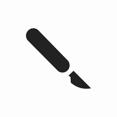 medical scalpel icon sign vector