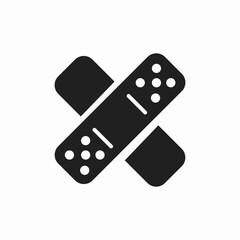 medical plaster icon sign vector