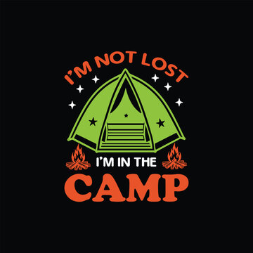 Camping is my favorite therapy T-Shirt Design
