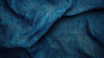 Naklejka premium Deep Blue Textile Canvas Background