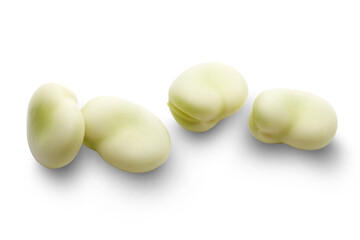 Beans isolated on white background