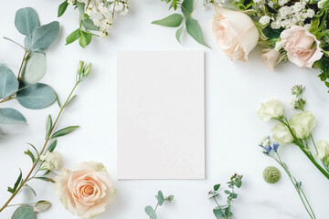 card mockups, wedding card, blank card, mockups template, 5x7  , boho, 