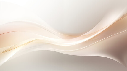 Fototapeta premium Flowing Fabric in Cream and Beige with a Light Gradient