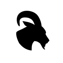 Best Goat Head Silhouette Vector