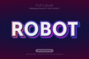 Obraz premium Futuristic Neon Glow and Gradient editable text effect,font graphic style perfect for futuristic, sci-fi, or technology-themed designs, banners, or posters