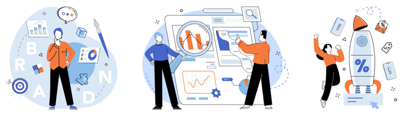 Corporate identity vector illustration. Corporation, nucleus, embodies core principles and identity guide its existence Corporate design, architect, shapes visual landscape, creating distinctive brand