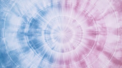 A classic tie dye pattern with concentric circles in pastel shades for a soft look