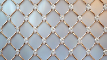 Fototapeta premium A classy diamond-patterned outline border with elegant symmetry and soft colors