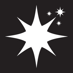 Obraz premium sparkle star icon. simple star burst symbol. vector illustration. EPS 10/AI