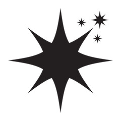 sparkle star icon. simple star burst symbol.  vector illustration. EPS 10/AI