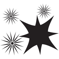 Obraz premium sparkle star icon. simple star burst symbol. vector illustration. EPS 10/AI