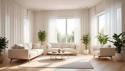 Illustration of the living room interior