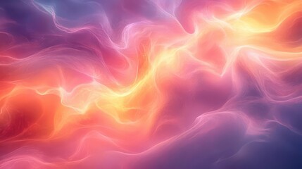 Fototapeta premium Ethereal Aurora Dreams: A Symphony of Flowing Colors Dancing Through Cosmic Mists in Celestial Pink and Purple Harmony