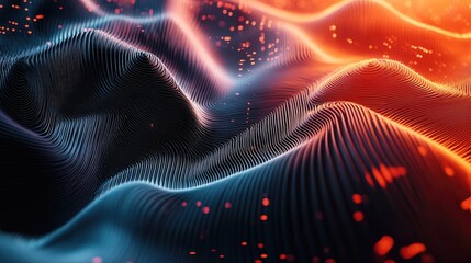 Fototapeta premium A dynamic border featuring kinetic patterns inspired by mathematical motion