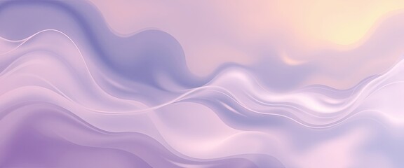 Fototapeta premium Ethereal Mist and Ocean Waves: Abstract Background with Deep Blues, Twilight Purples, and Golden Amber, for Desktop Wallpaper and Digital Art