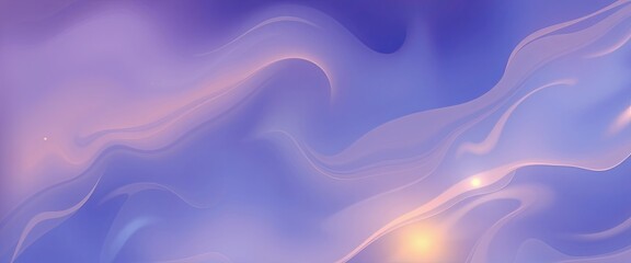 Obraz premium Swirling Mists and Waves: Ethereal Ocean Blues, Twilight Purples, and Golden Amber Abstract Background for Digital Devices