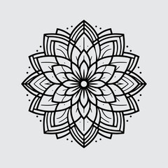 abstract floral mandala ornament 