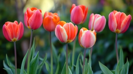 Obraz premium Closeup of Red Tulips