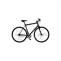 Fototapeta premium Sleek Bicycle Silhouette Design