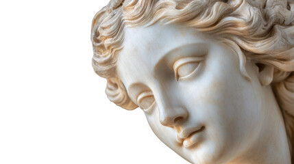 Obraz premium Renaissance Statue, Aphrodite from Greek Mythology, also known as Venus in Roman Mythology. She is the goddess of love, beauty, and desire.